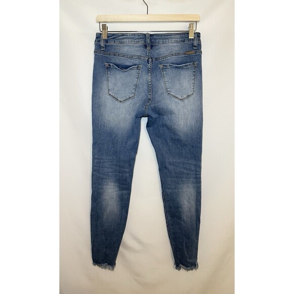 Kancan Medium Wash‎ Skinny Distressed Ripped Jeans Women's 9/28 - Picture 2 of 10